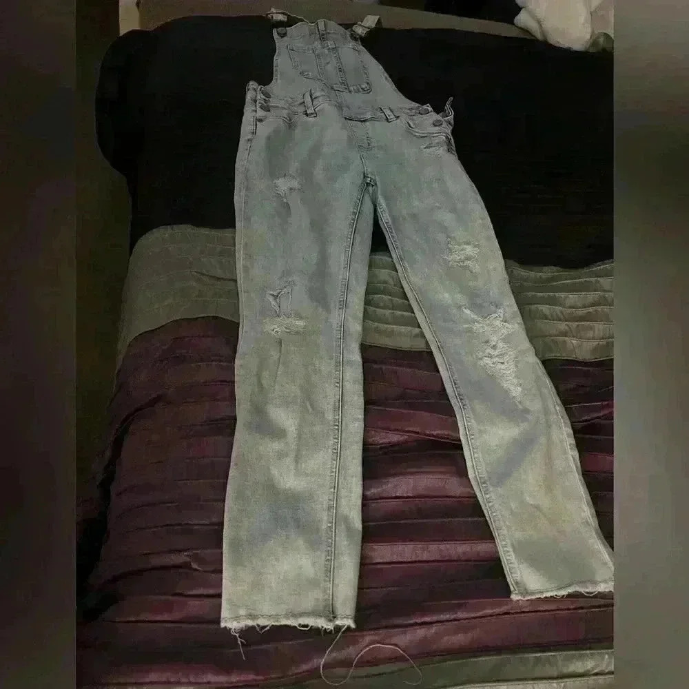 Juniors Justice denim overalls - size 12 - Picture 3 of 5